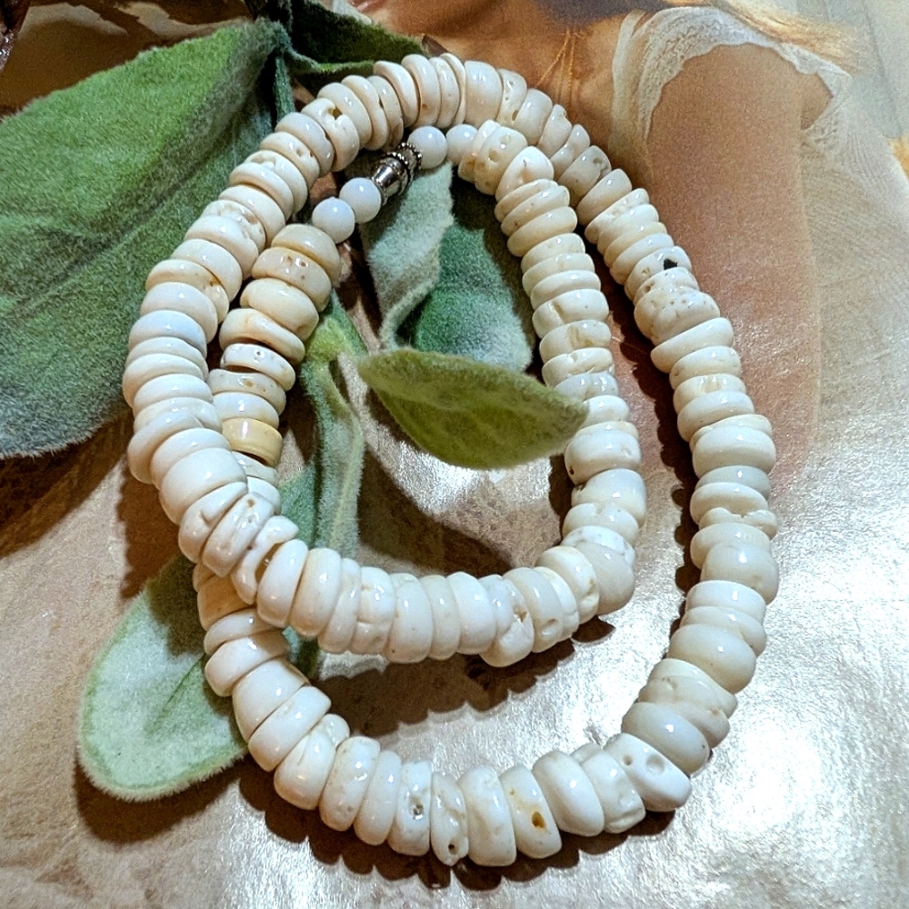 Ocean Surf Tumbled Puka Shell 18" Necklace